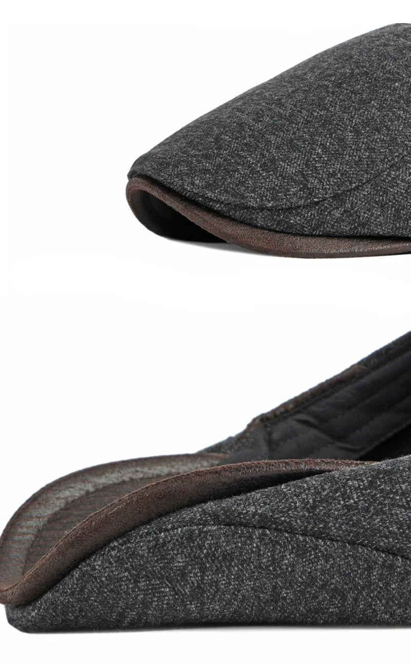 Fiskebeinsmønstret Newsboy Flatcap