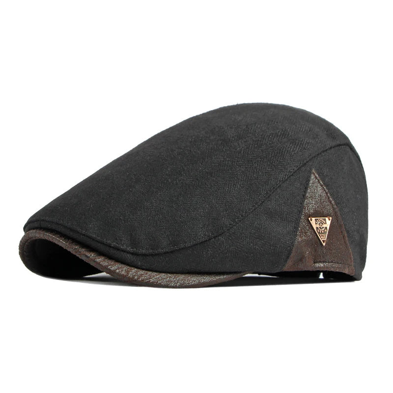 Fiskebeinsmønstret Newsboy Flatcap