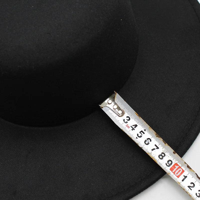 Ull Fedora Filthatt med Bred Brem