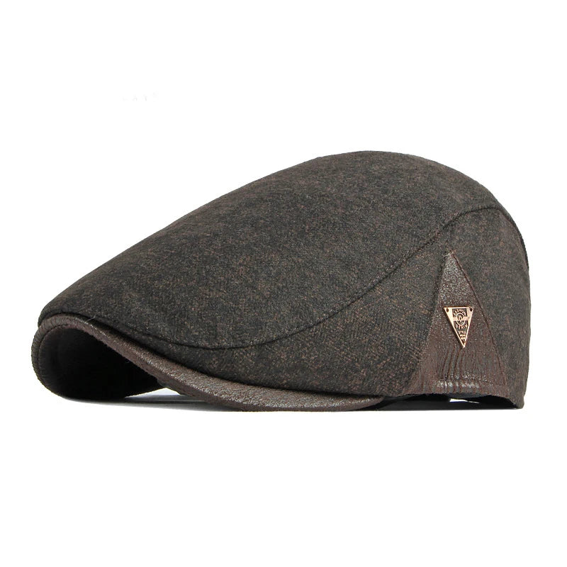 Fiskebeinsmønstret Newsboy Flatcap