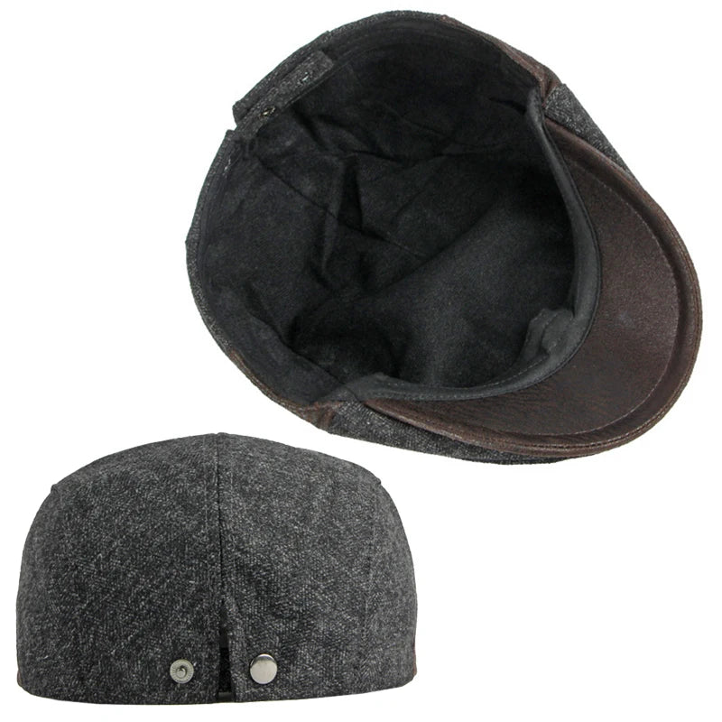 Fiskebeinsmønstret Newsboy Flatcap