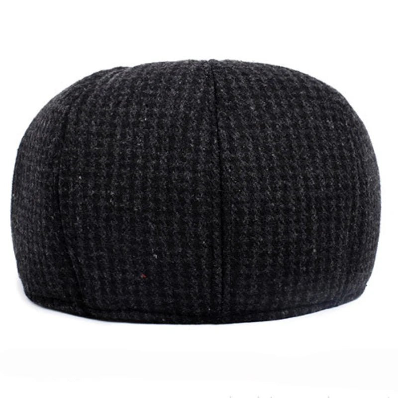 Ull Klassisk Flatcap med Øreflapper