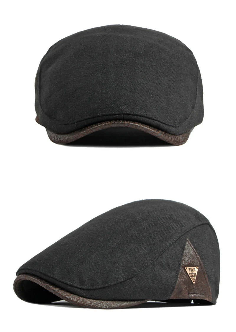 Fiskebeinsmønstret Newsboy Flatcap