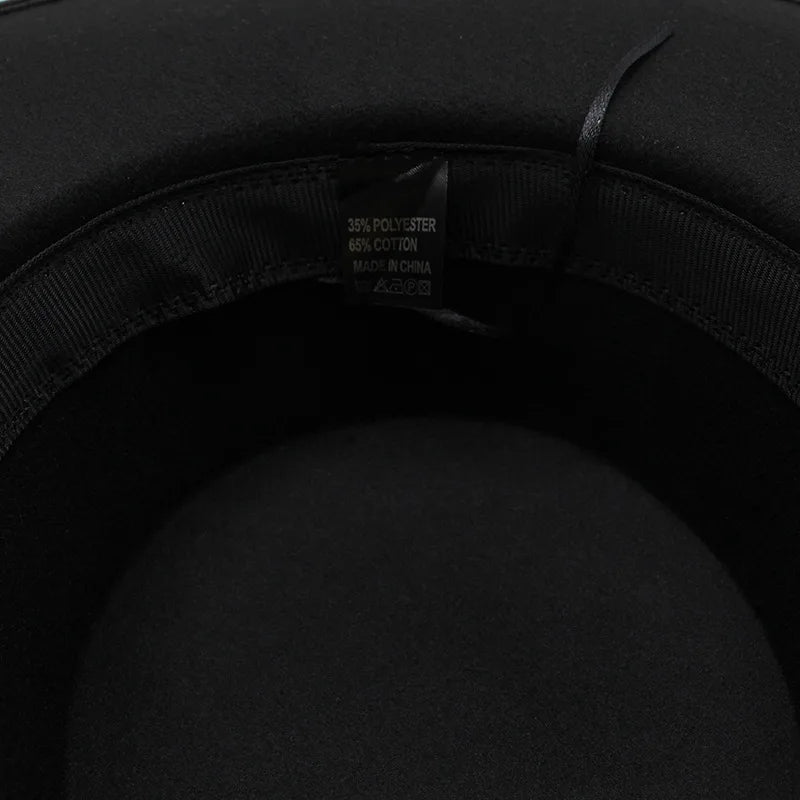 Ull Fedora Filthatt med Bred Brem