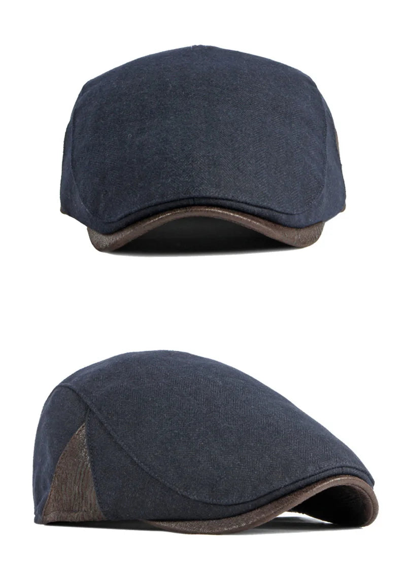 Fiskebeinsmønstret Newsboy Flatcap