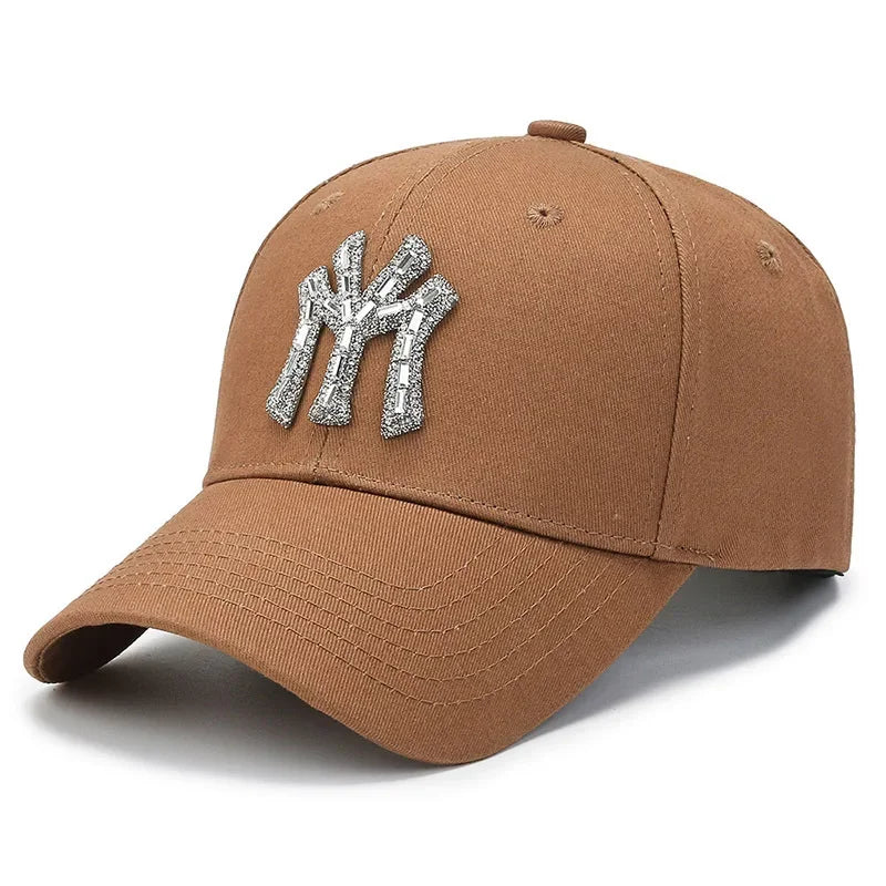 Glitrende Strass Caps