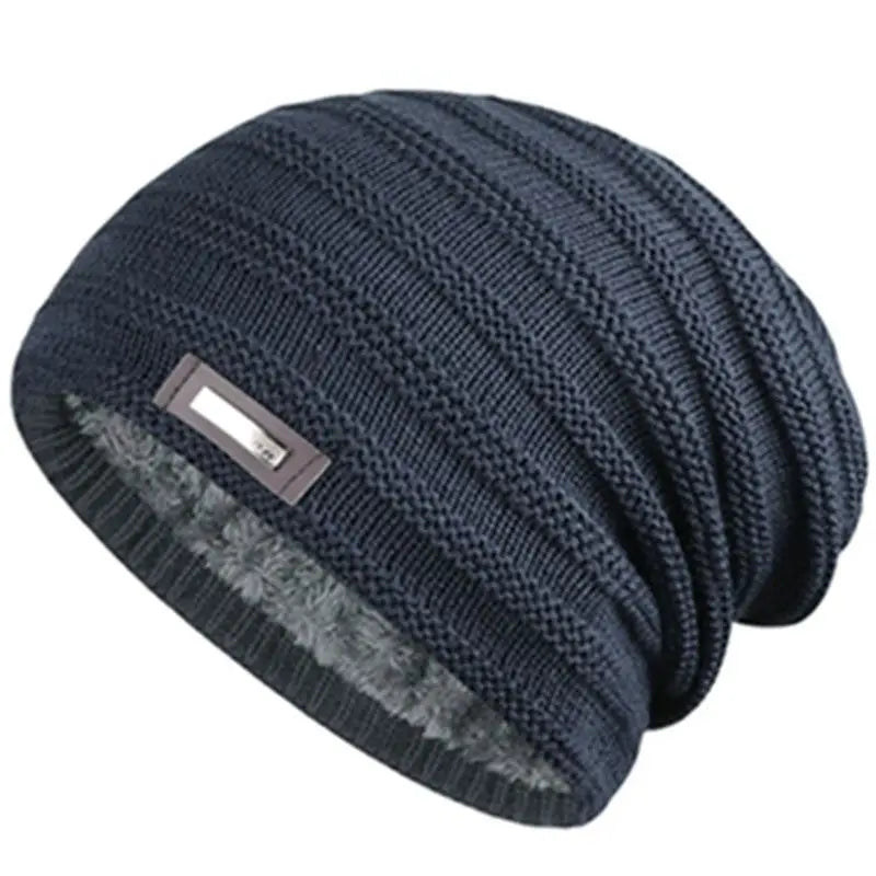Pelsfôret Elastisk Vinterbeanie