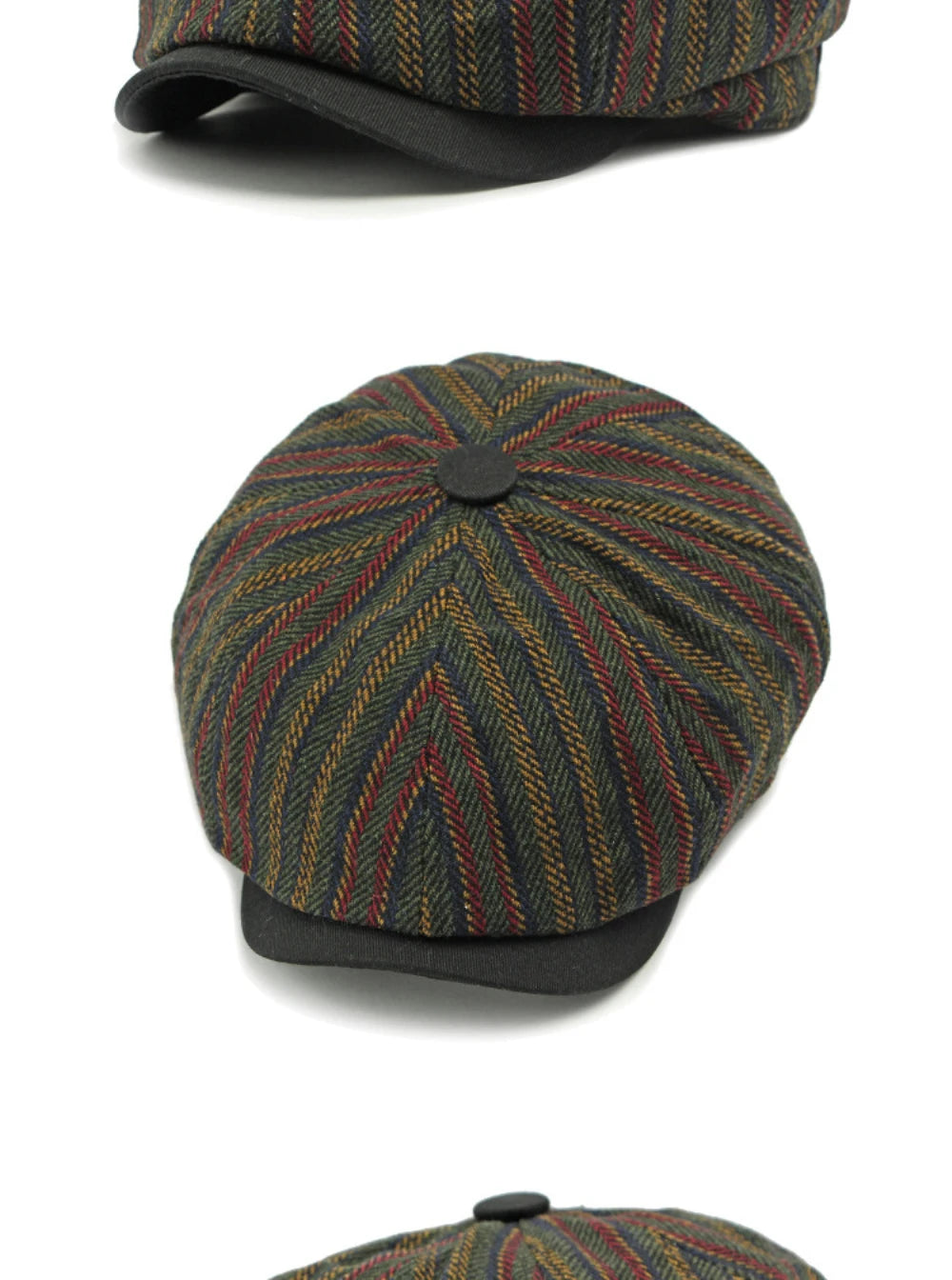Stripete Newsboy Flatcap