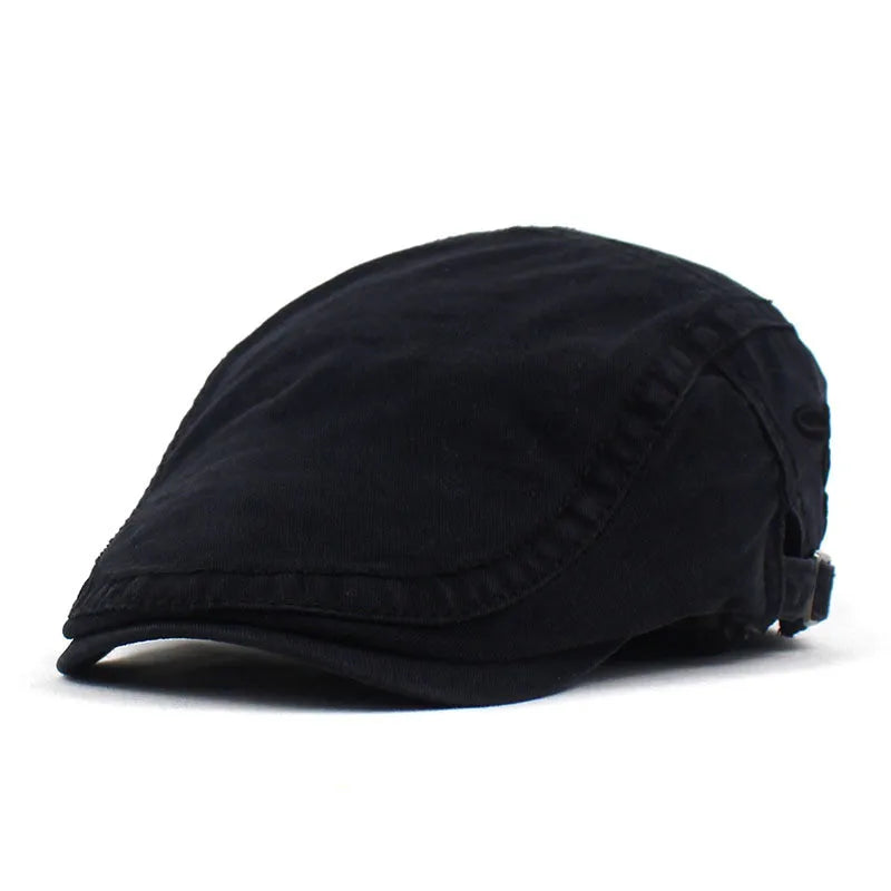 Brodert Bomull Newsboy Flatcap