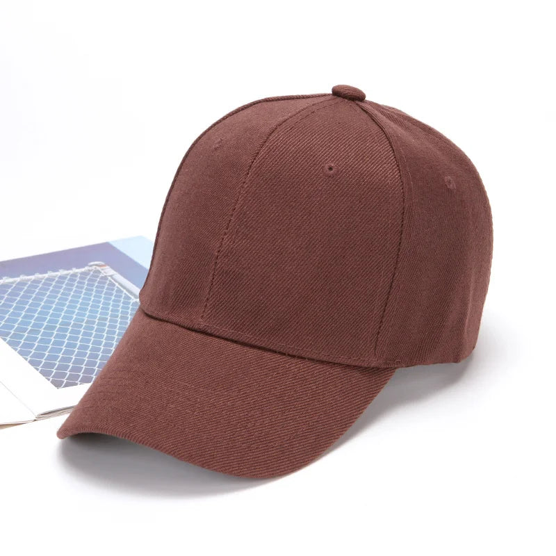 Klassisk Ensfarget Baseballcaps