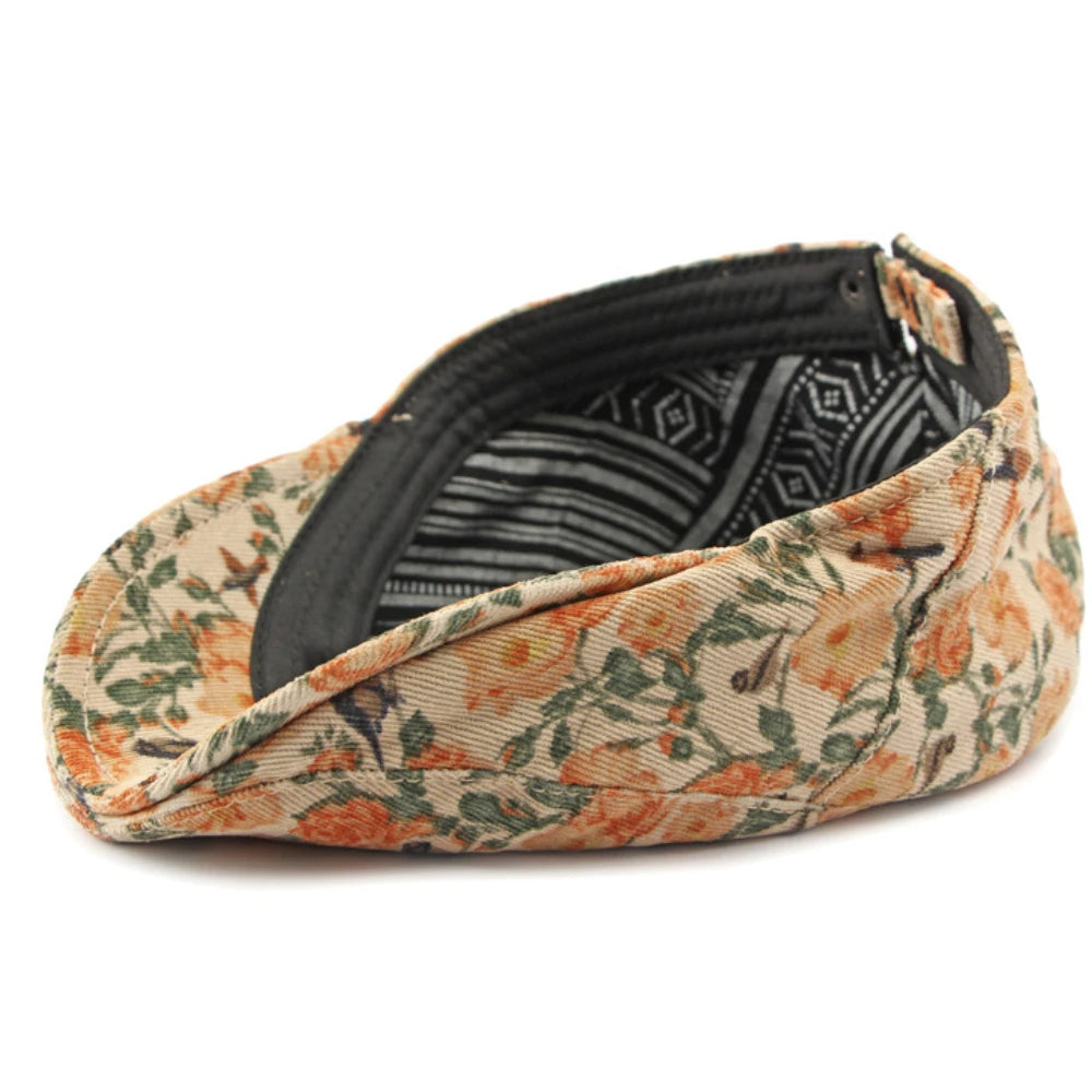Blomstermønstret Klassisk Flatcap