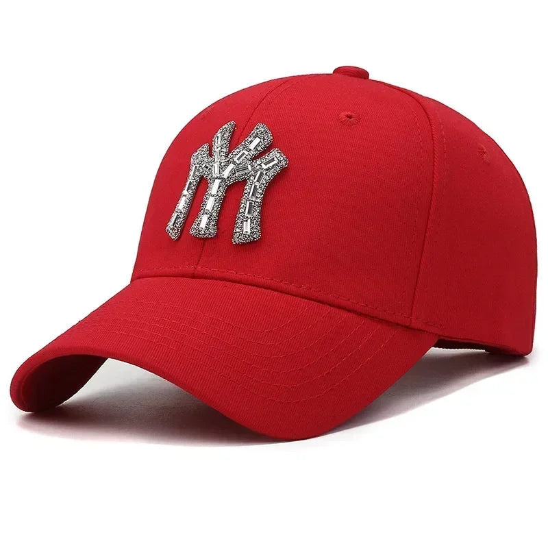 Glitrende Strass Caps
