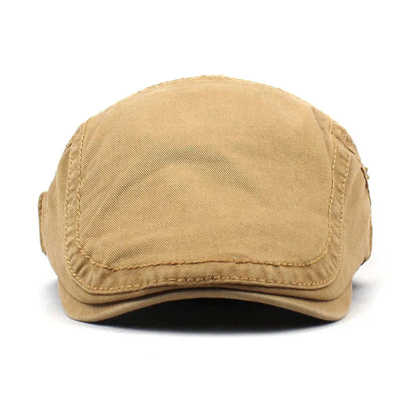 Brodert Bomull Newsboy Flatcap