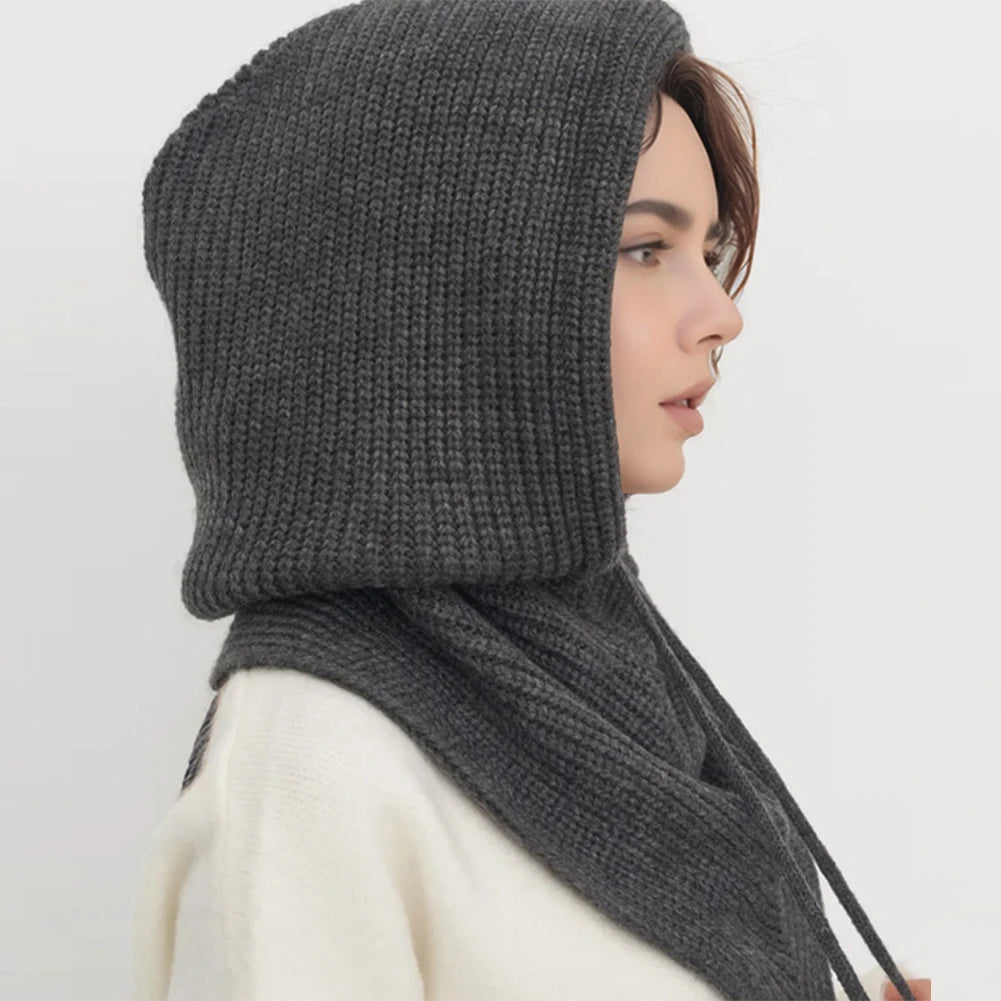 Strikket Balaklava med Skjerf