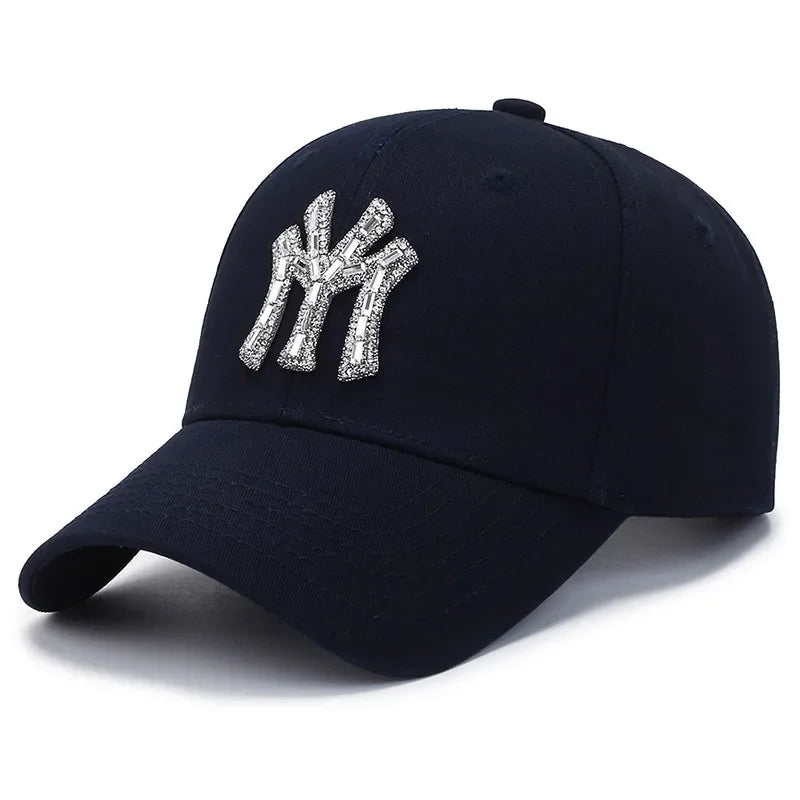 Glitrende Strass Caps