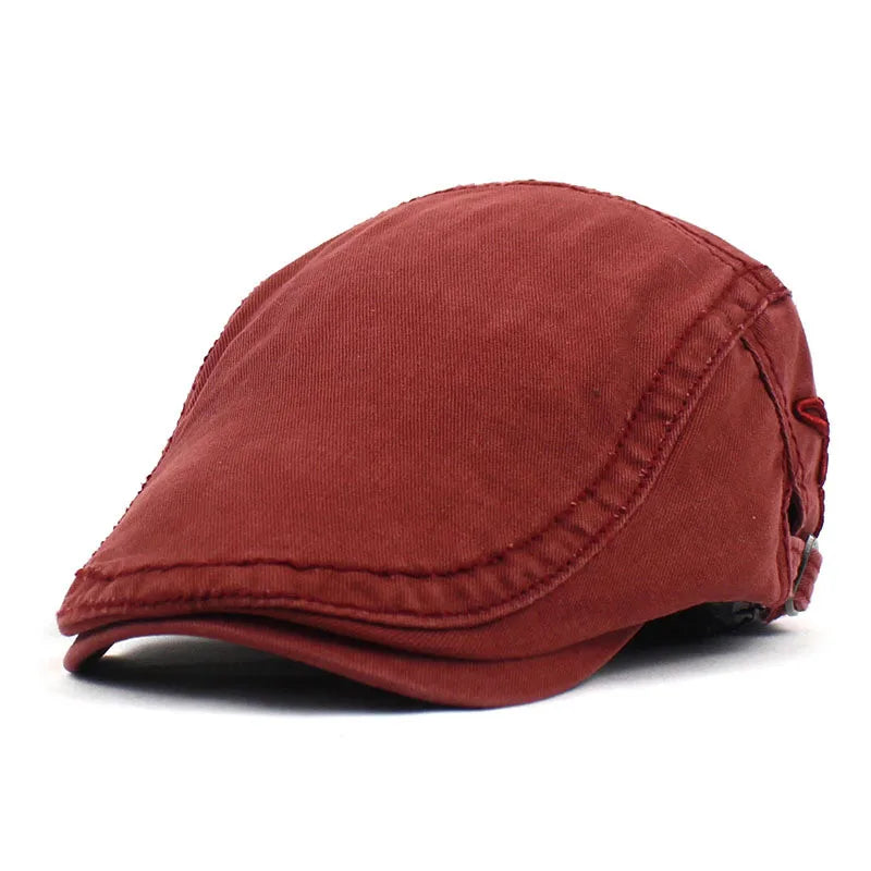 Brodert Bomull Newsboy Flatcap