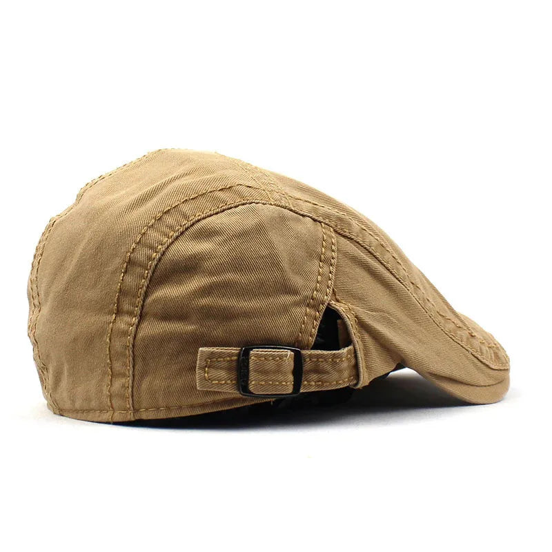 Brodert Bomull Newsboy Flatcap