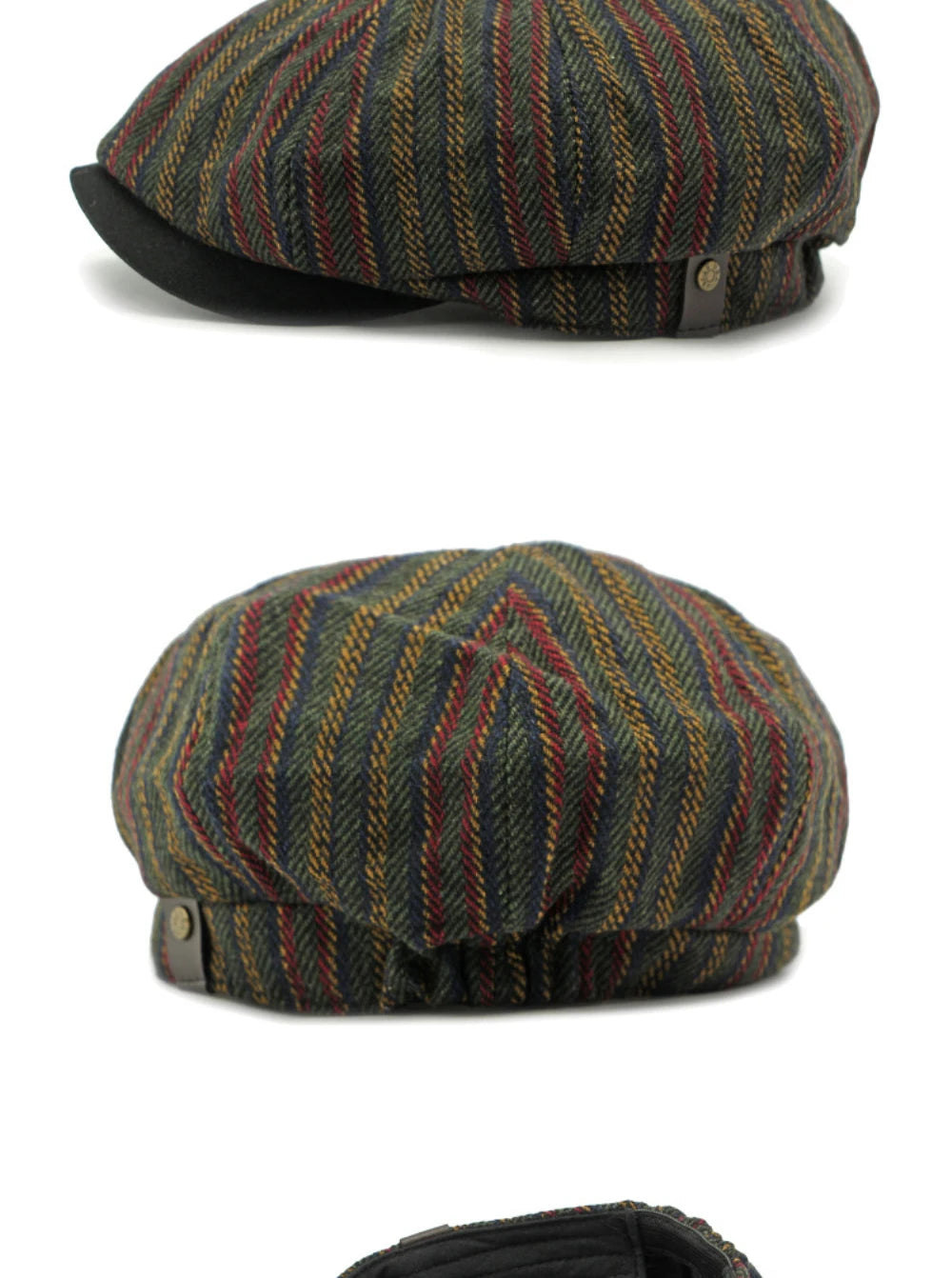 Stripete Newsboy Flatcap