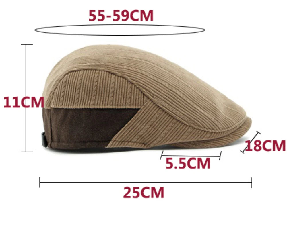 Kordfløyel Klassisk Flatcap