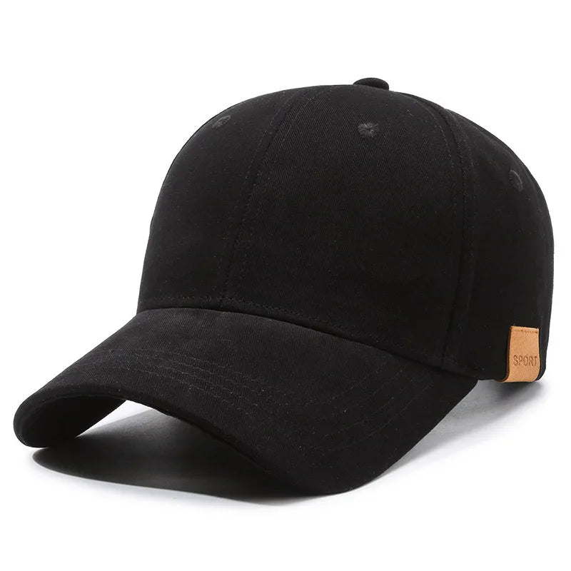 Klassisk Ensfarget Baseballcaps