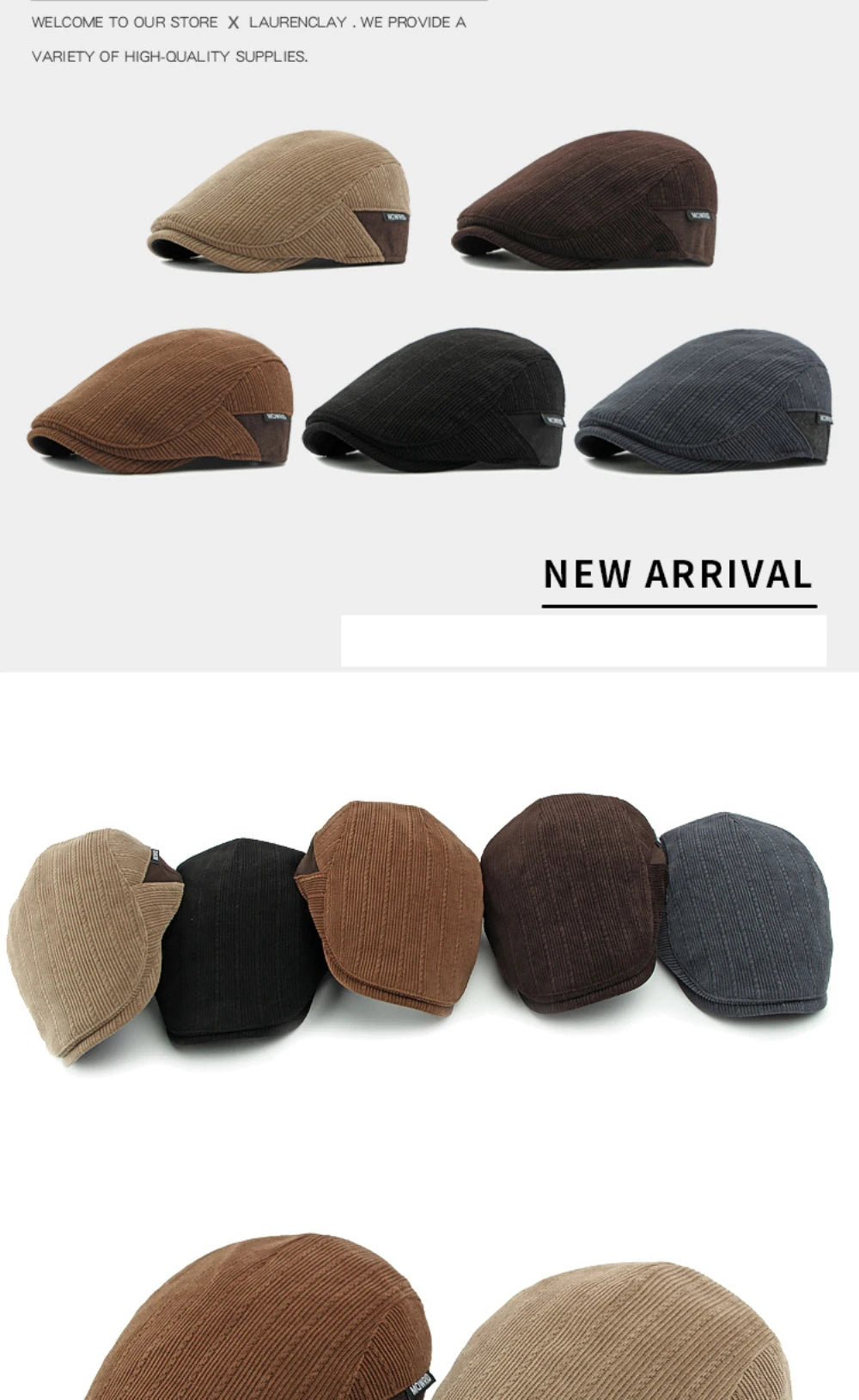 Kordfløyel Klassisk Flatcap
