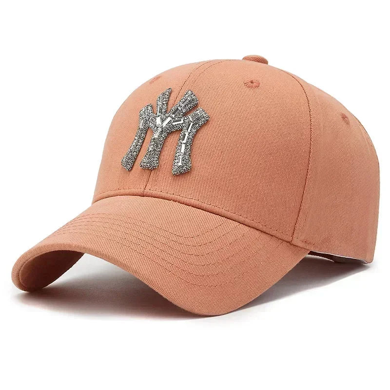 Glitrende Strass Caps
