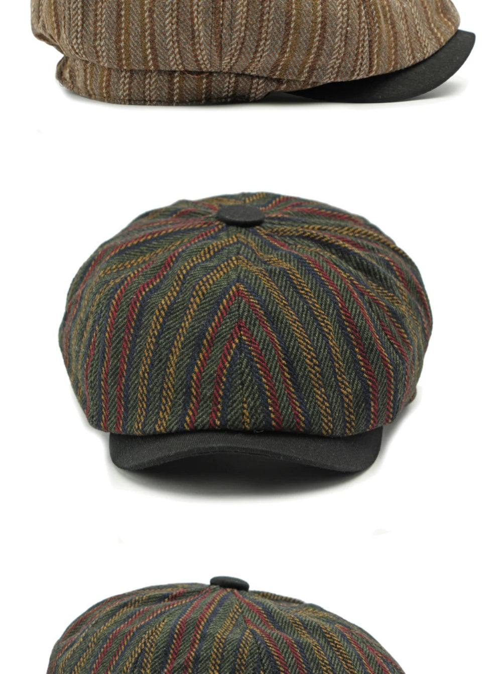 Stripete Newsboy Flatcap