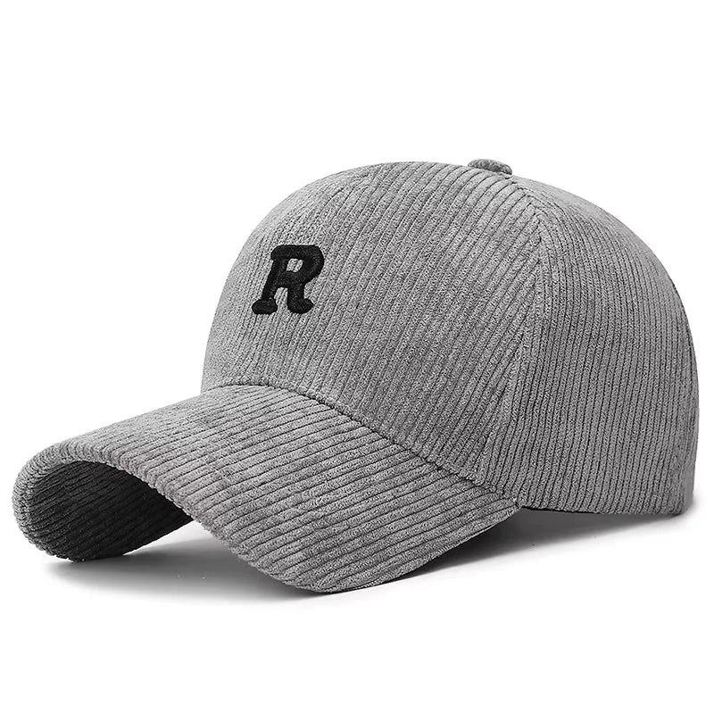 Fløyels Caps med 3D Broderi
