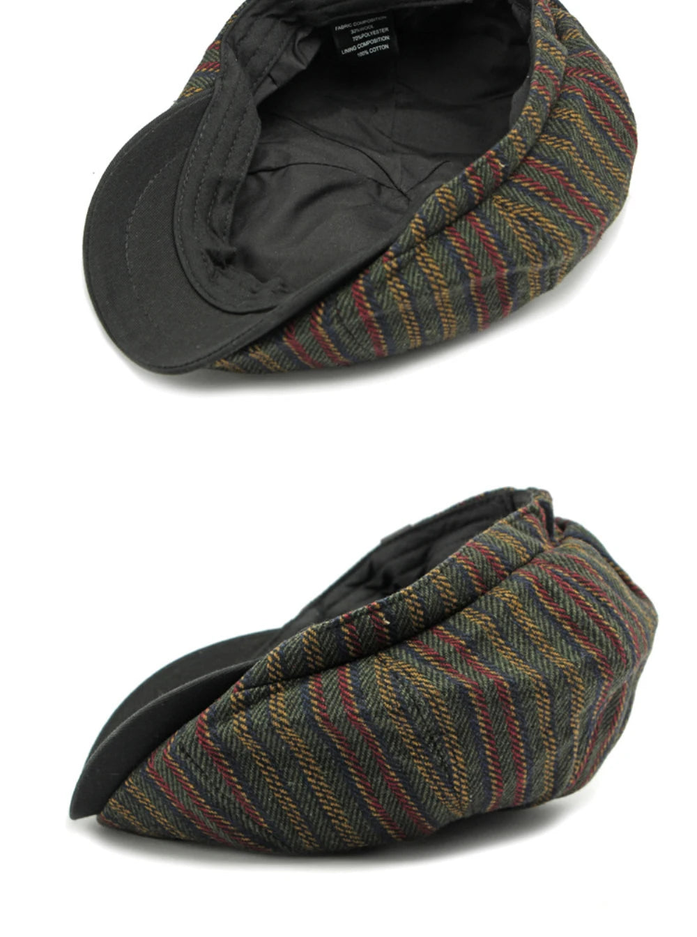 Stripete Newsboy Flatcap