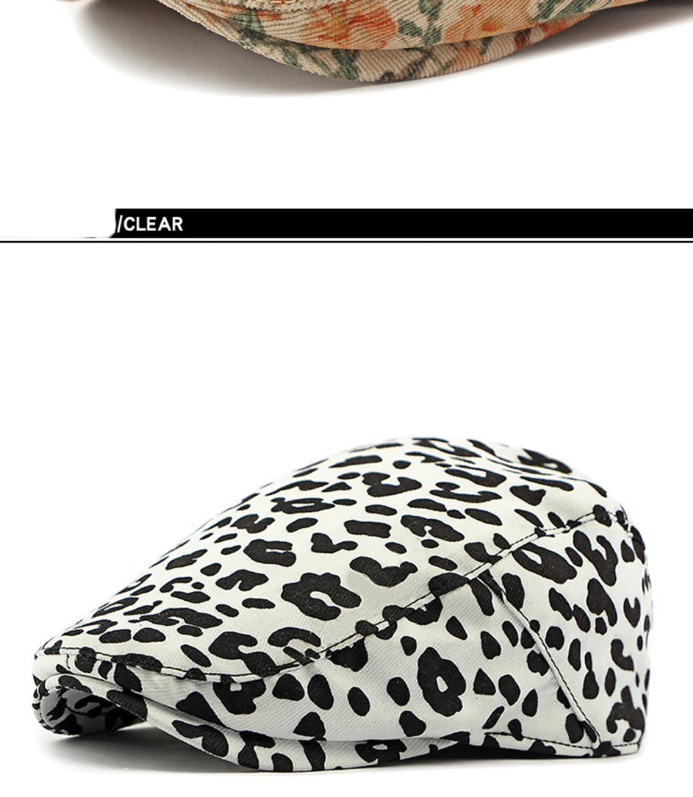 Blomstermønstret Klassisk Flatcap