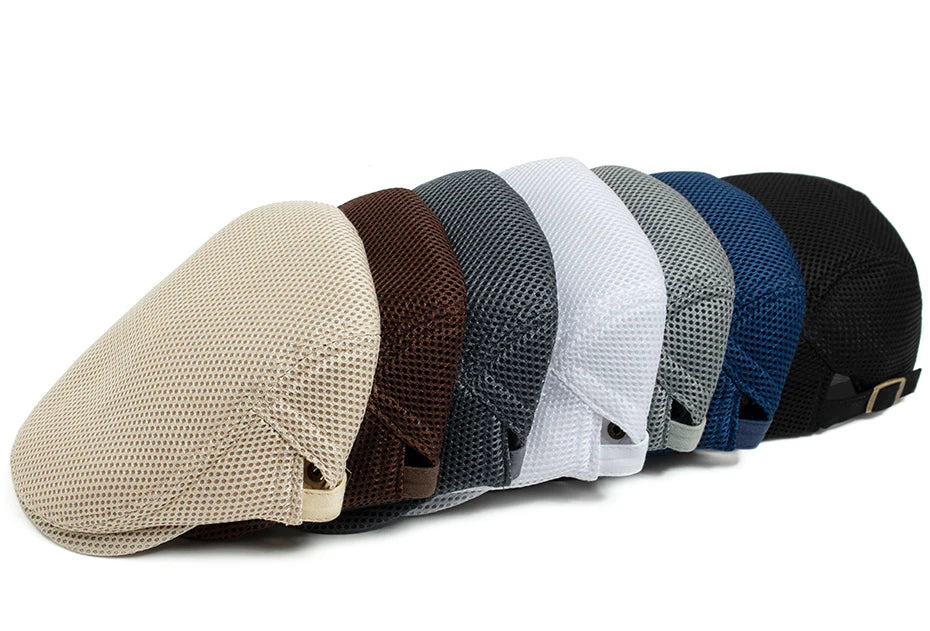Pustende Mesh Newsboy Flatcap