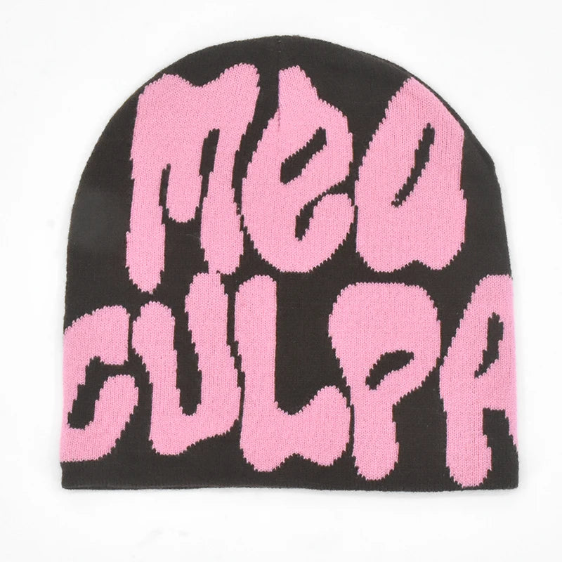 "Mea Culpa" Y2K Strikkelue