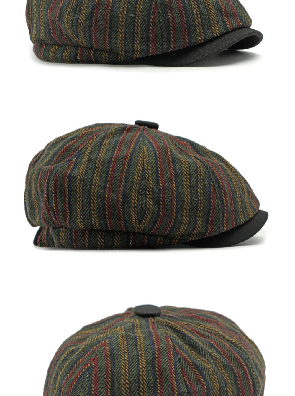 Stripete Newsboy Flatcap