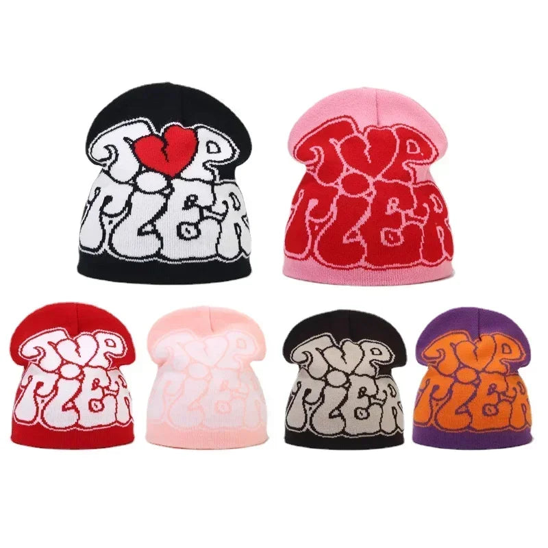 Y2K Brodert Strikkelue