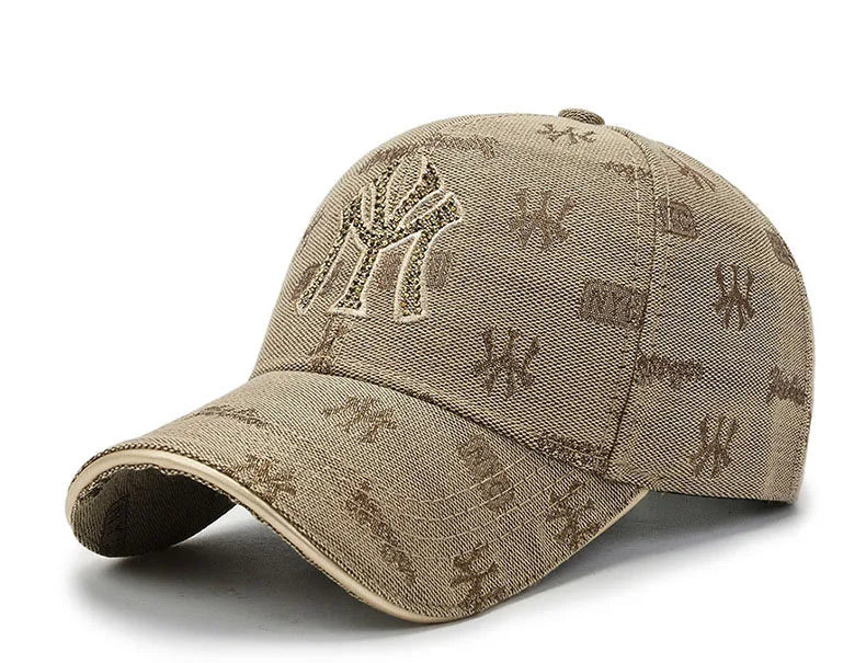 "MY" Letter Brodert Caps