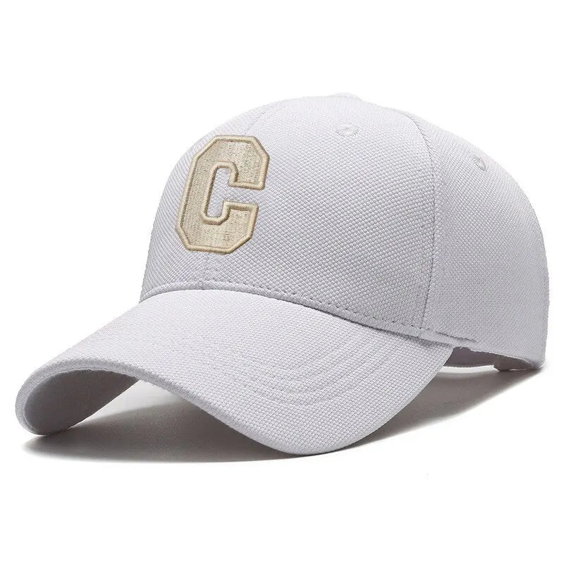 "C" Brodert Bomullscaps
