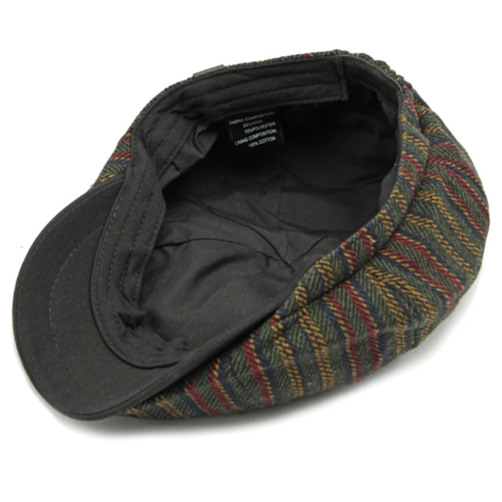 Stripete Newsboy Flatcap