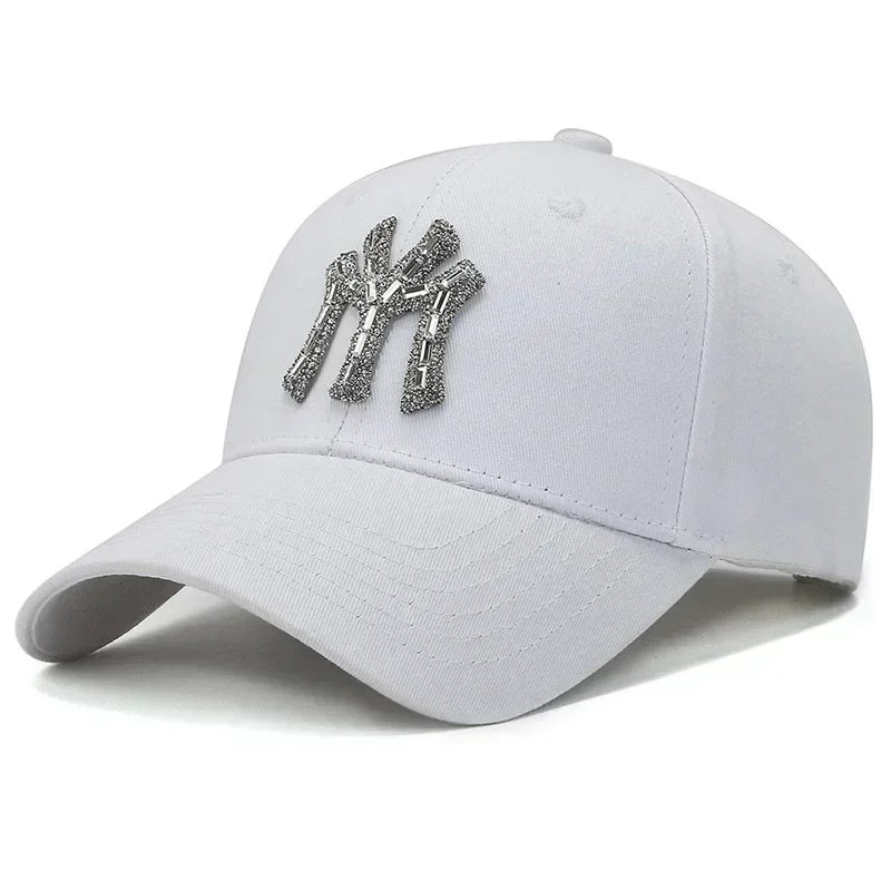 Glitrende Strass Caps