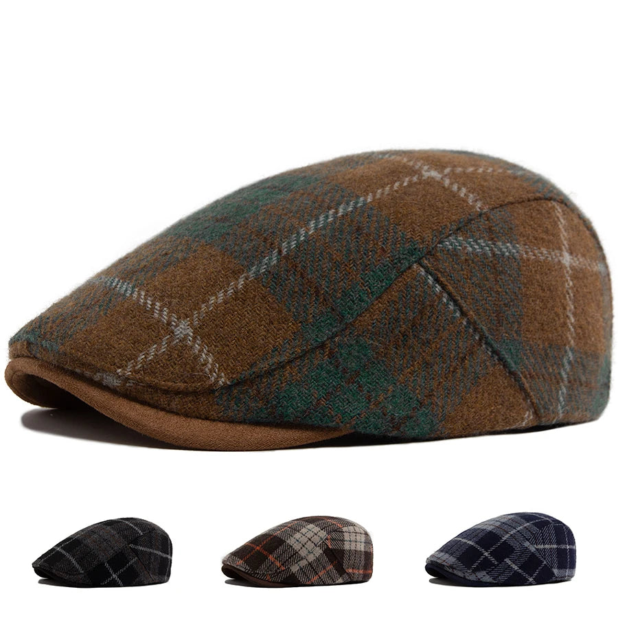 Rutete Ull Newsboy Flatcap