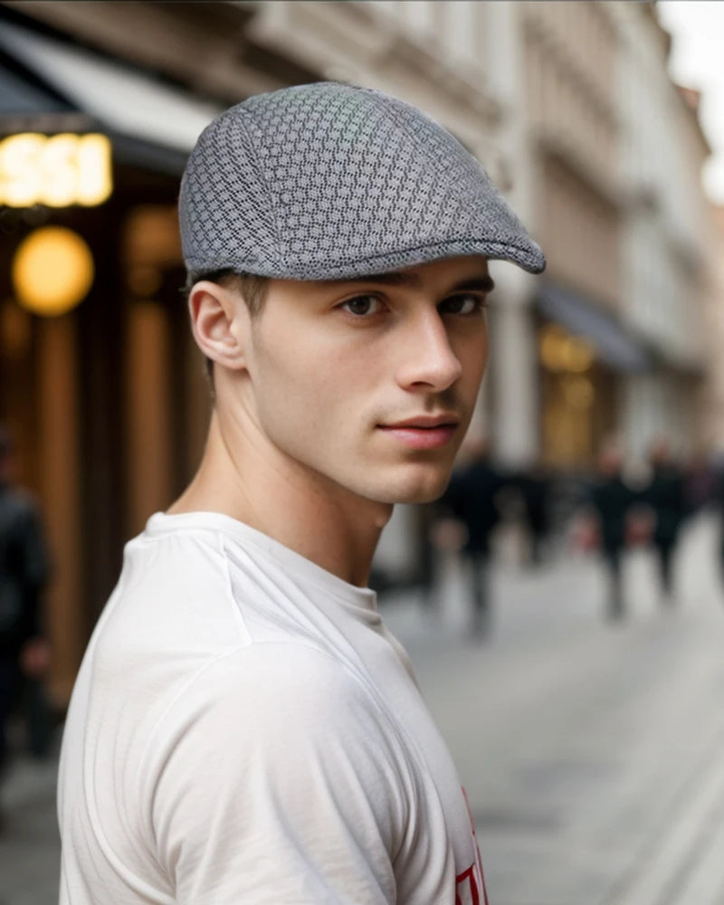 Pustende Mesh Newsboy Flatcap