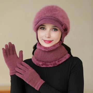 Lue og skjerf til dame