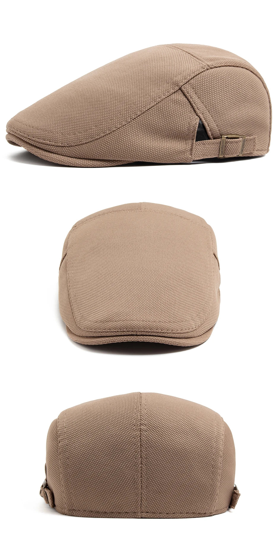 Mønstret Newsboy Flatcap