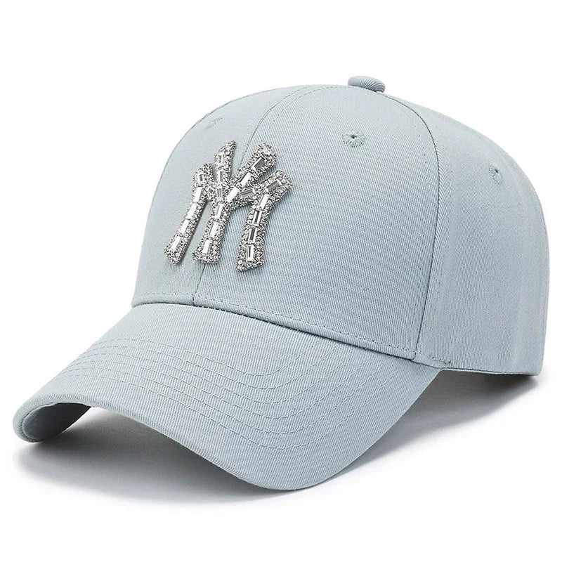 Glitrende Strass Caps