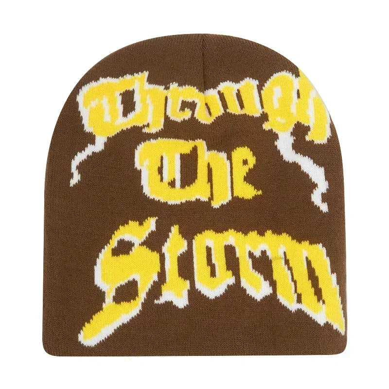 Y2K Brodert Strikkelue