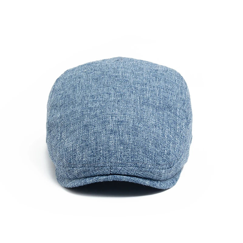 Klassisk Flatcap med Knappedetalj