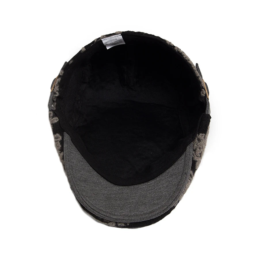 Mønstret Bomull Newsboy Flatcap