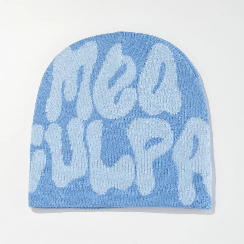 "Mea Culpa" Y2K Strikkelue
