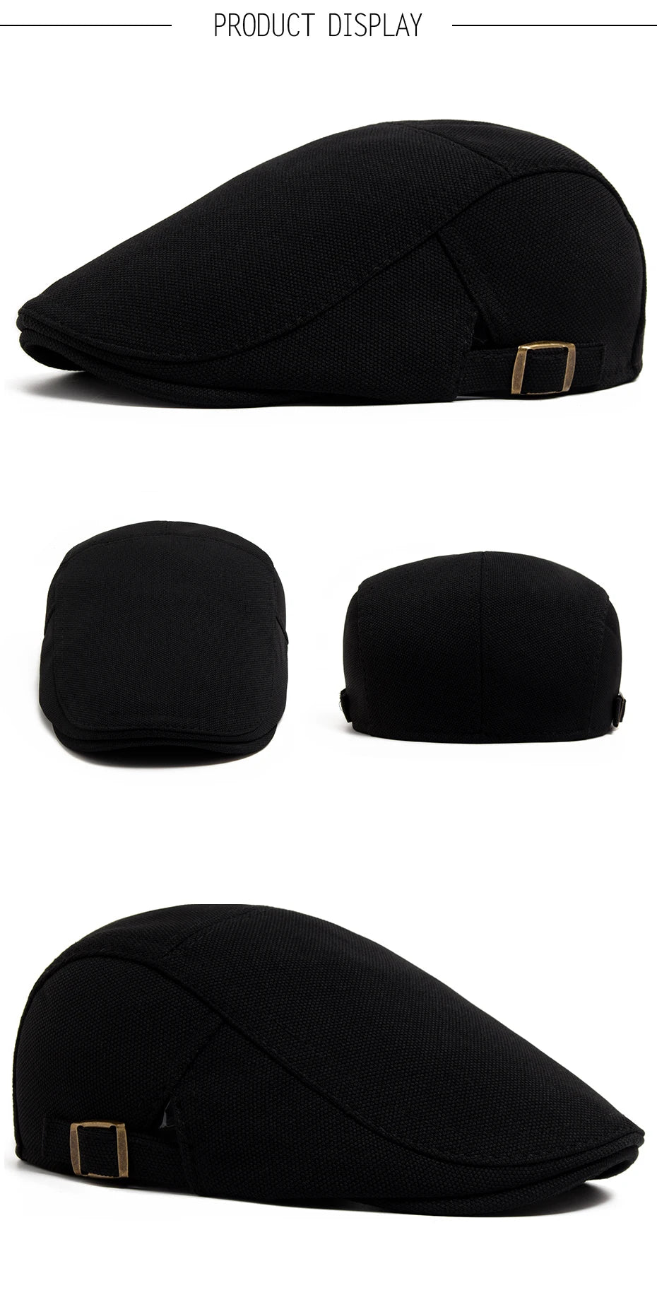 Mønstret Newsboy Flatcap