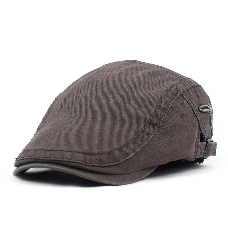 Brodert Bomull Newsboy Flatcap