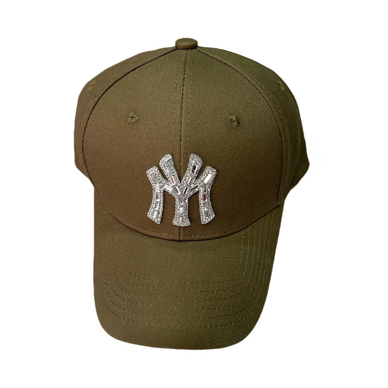 Glitrende Strass Caps